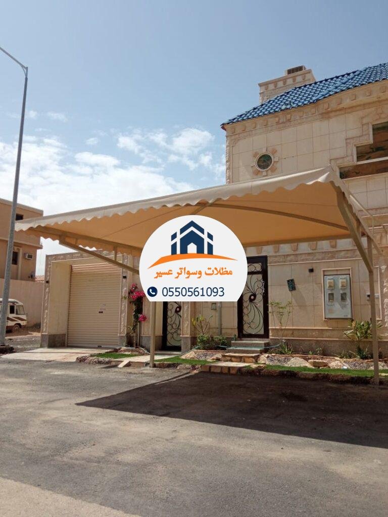 مظلات سيارات متحركة سهلة الاستخدام توفر حماية عالية من الشمس.