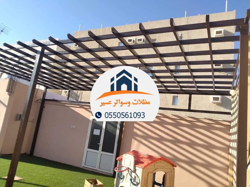 برجولات حديد قوية ومتينة تناسب الحدائق والمساحات الخارجية.